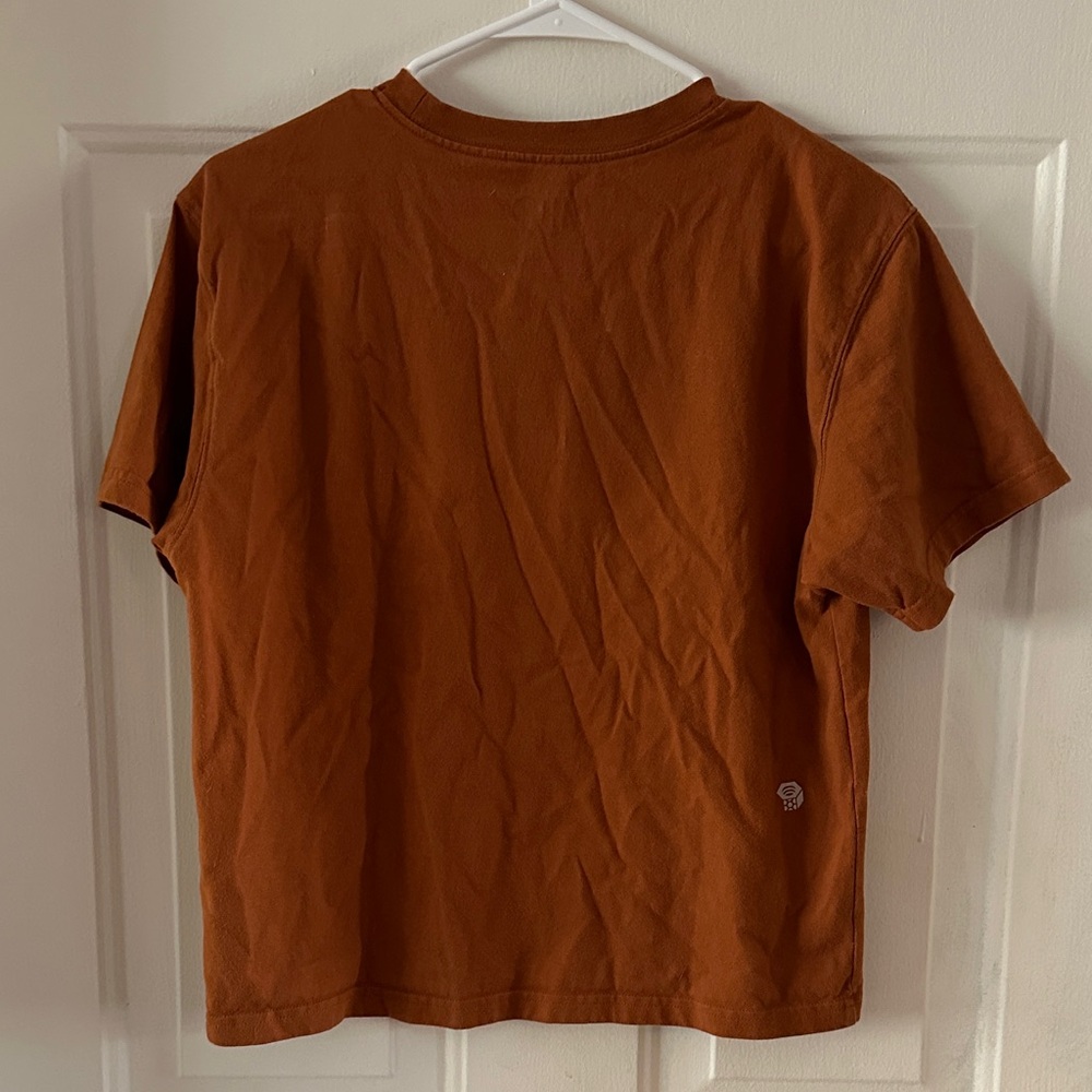 Mountain Hardwear Orange Climbing Holds Crop Shirt - Picture 3 of 4